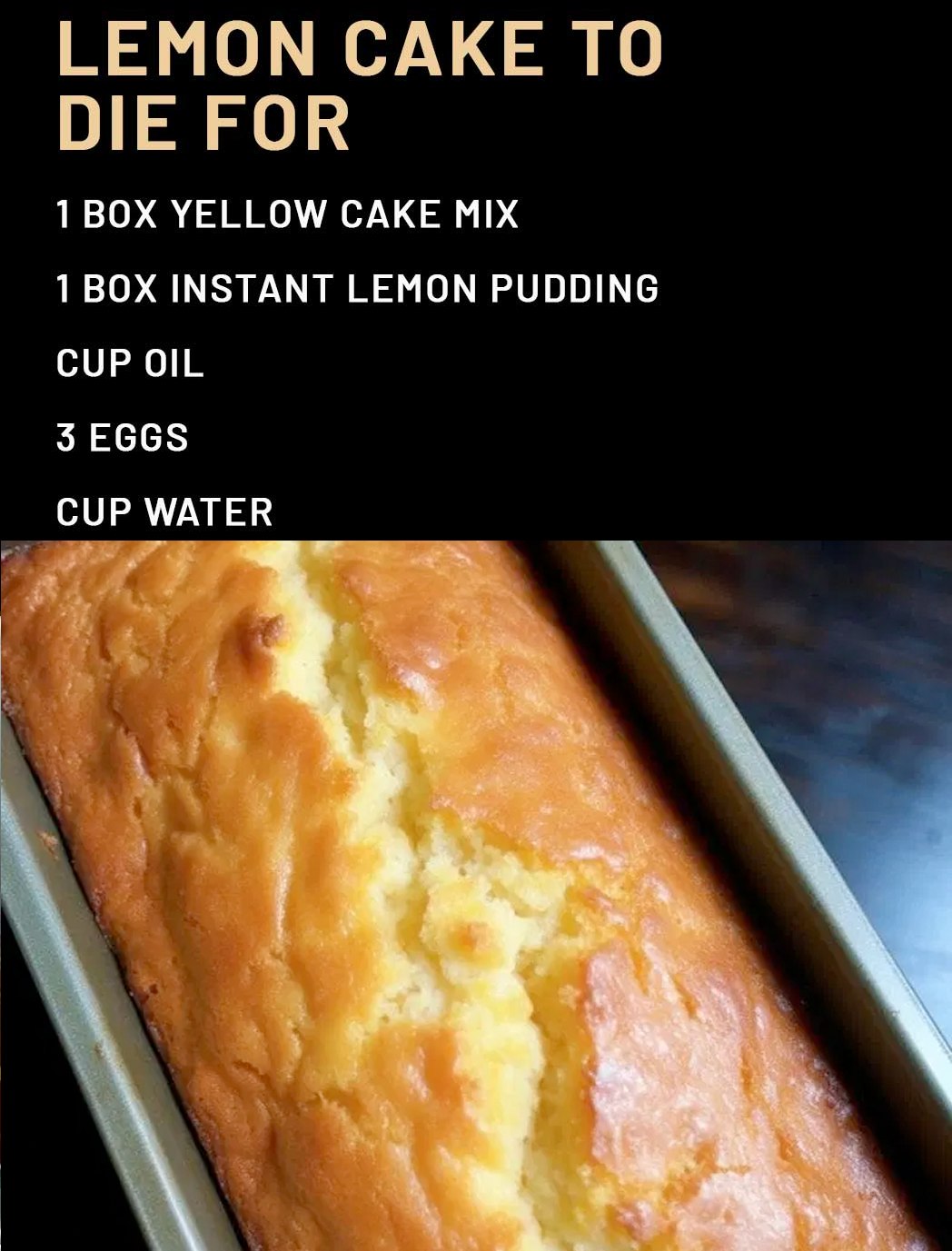 Lemon Cake To Die For